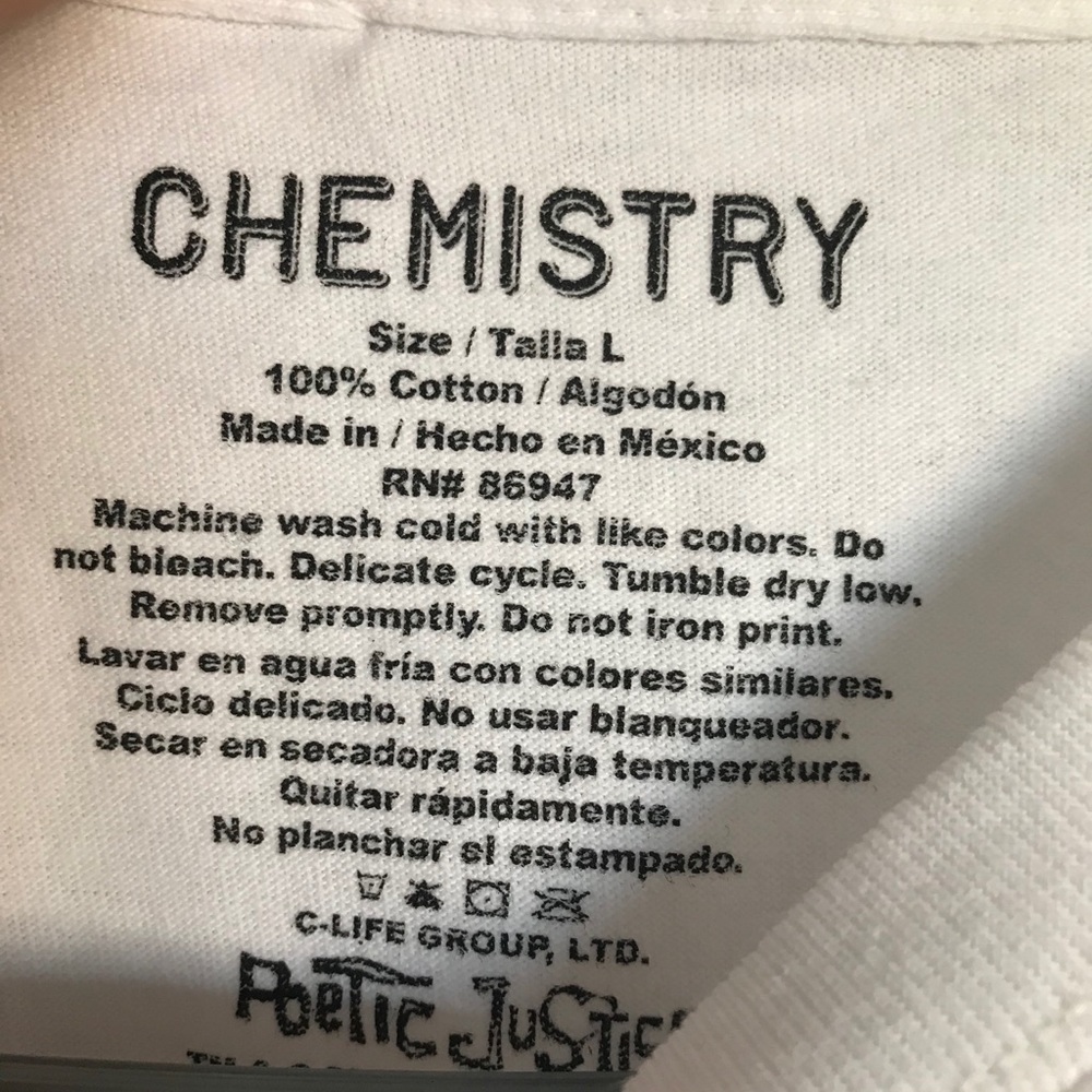 2Pac Poetic Justice Junior Crop Tee - Size L - Picture 4 of 7